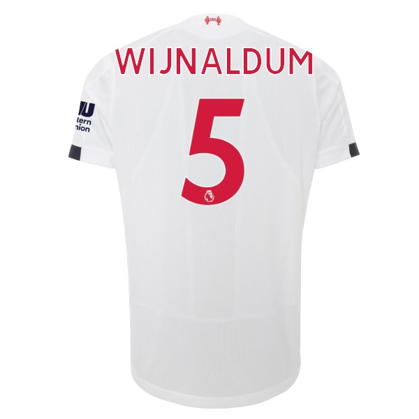 Maillot Football Liverpool NO.5 Wijnaldum Exterieur 2019-20 Blanc